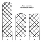 Giant Trellis, 108” high (9’ Tall) by 28” Wide Trellis with Arched top - by Meranti Home + Garden