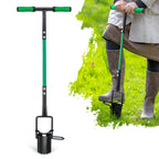 Altdorff Bulb Planter Tool Long Handle, Sod Plugger with Serrated Base and Non-Slip Soft Grip Handle, 5-in-1 Grass Plug Tool for Digging Holes to Grass Repair, Plant Blubs