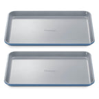 Caraway Non-Stick Ceramic Medium Baking Sheet - Naturally Slick Ceramic Coating - Non-Toxic, PTFE & PFOA Free - Perfect for Baking, Roasting, and More - Medium (15" x 10") - Slate