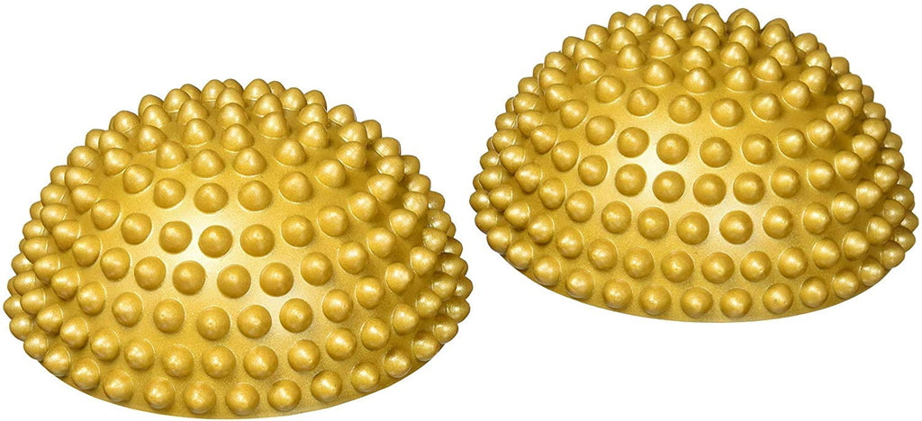 Yamuna Body Rolling Foot Wakers Gold – Foot Massager and Exercise Equipment for Balance, Circulation, and Plantar Fasciitis Relief – Yamuna Balls Kit with Online Instructional Video
