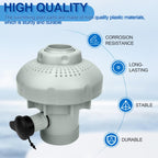 12355 Large Inlet Air Nozzle Compatible with Intex 1900-2450gph Pumps, Pool Inlet Air Nozzle for Intex 18' and Larger Pools, Strainer Grid Nozzle Kit Replacement Parts - 1 Pack