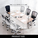 Kuyal Clear Chair mat for Hardwood Floor, 36 x 48 inches