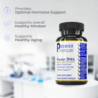Premier Research Labs Premier DHEA - DHEA Supplement for Women & Men, Pure DHEA 25mg, Hormone Support for Healthy Aging, Wild Yam DHEA, Vegan Friendly - 60 Vegetarian Capsules