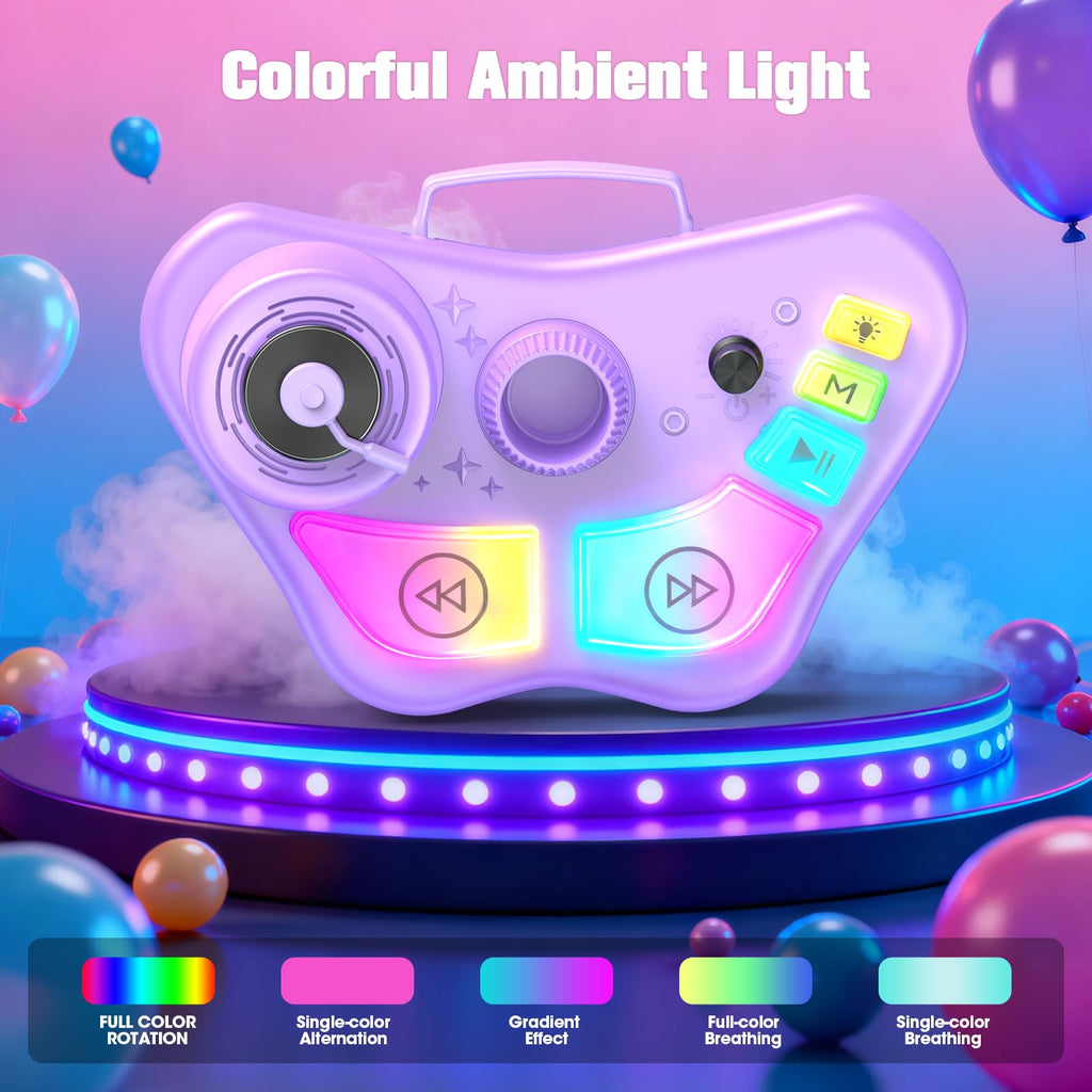 Stand Karaoke Machine for Kids, Christmas Singing Toys Gifts for 3 4 5 6 7 8 Year Old Girls Boys, Rechargeable Kid Microphone Bluetooth Speaker with 2 Mic for Girl Age 4-6 Toddler Birthday Party Toy