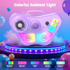Stand Karaoke Machine for Kids, Christmas Singing Toys Gifts for 3 4 5 6 7 8 Year Old Girls Boys, Rechargeable Kid Microphone Bluetooth Speaker with 2 Mic for Girl Age 4-6 Toddler Birthday Party Toy