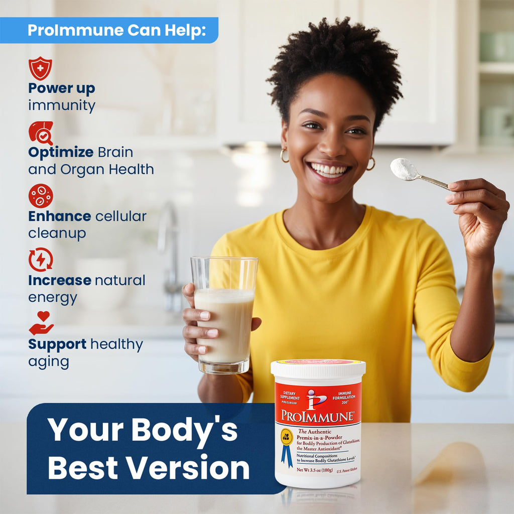 Glutathione Supplement 2 Month Supply of Glutathione Powder Precursor – ProImmune Immune Formulation 200® for Powerful Immune Support - Doctor-Formulated Antioxidant Complex, 62 Servings