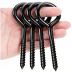 ZAUGONTW 5 Inch Eye Hooks, Large Eye Bolts Screw in Hooks, 10 Pcs,