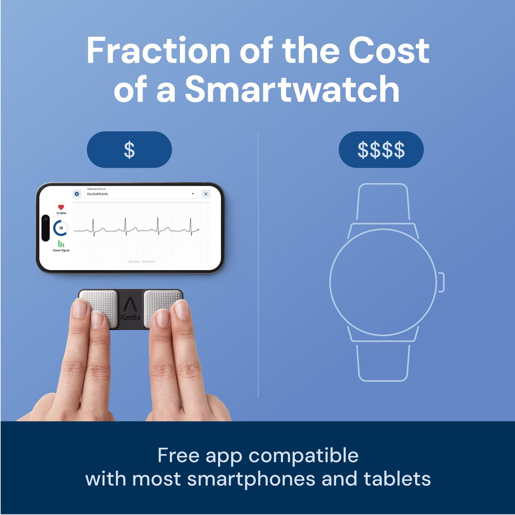 KardiaMobile 1-Lead EKG Monitor, Detects Normal AFib & Arrhythmias, HSA&FSA