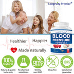 [3-Bottle X 150 Caps] Longevity Blood Pressure Formula -Scientifically formulated with Hawthorn & 12+ Quality Natural Herbs