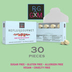 REFLUX GOURMET Berry Soothe Gum Alginate Therapy Sodium Bicarbonate Gum for Acid Reflux, Oral, Cognitive, and Digestive Support, Natural with Ginger, Celeriac and Aloe, Sugar Free, Gluten Free, Vegan
