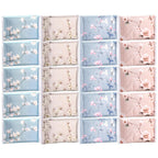 Tinlade 24 Packs Travel Size Tissue Pocket Slim Pack Facial 3 Ply Wallet Size Pocket Tissues for Travel Wedding Party Favors, 10 Sheets Each, 4 Styles(Flower)