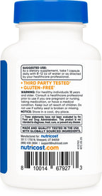Nutricost KSM-66 Ashwagandha Root Extract 600mg, 60 Veggie Caps (3 Bottles) - 5% Withanolides - with BioPerine