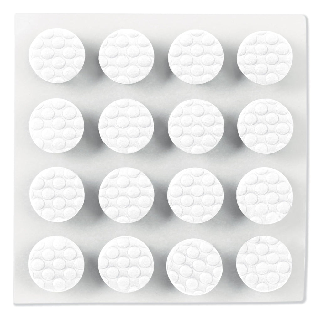 Scotch White Adhesive Bumper Pads 40 PCS, Self-Stick Rubber Pads 3/8" Round, Cabinet Door Rubber Bumpers, Designed to Protect Cabinets and Drawers, Sound Dampening, White (BP959-40NA)