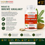 Vadik Herbs Organic Bhumy Amalaki, 100 Caps, Liver Support 1000mg