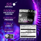 EFX Sports Kre-Alkalyn EFX Powder | pH Correct Creatine Monohydrate Powder Supplement | Strength, Muscle Growth & Performance | 55 Servings (Blue Frost)