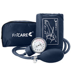 FriCARE Manual Blood Pressure Cuff for Nursing Students, Aneroid Sphygmomanometer for BP Monitoring, Home & Medical School Essentials with Carrying Case, Universal Adult Size, Blue