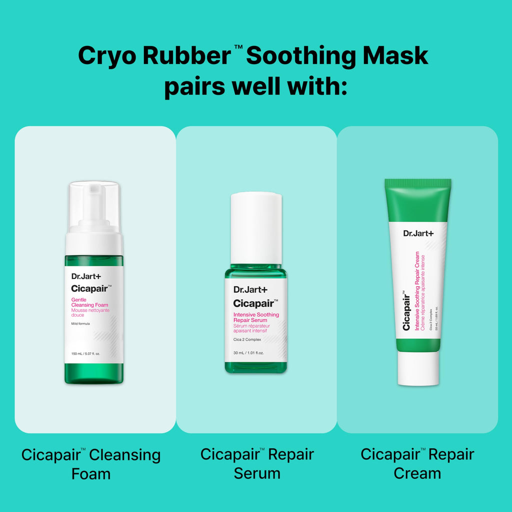 Dr.Jart+ Cryo Rubber Soothing and Cooling Korean Face Mask with Allantoin and Peptides | Korean Skin Care