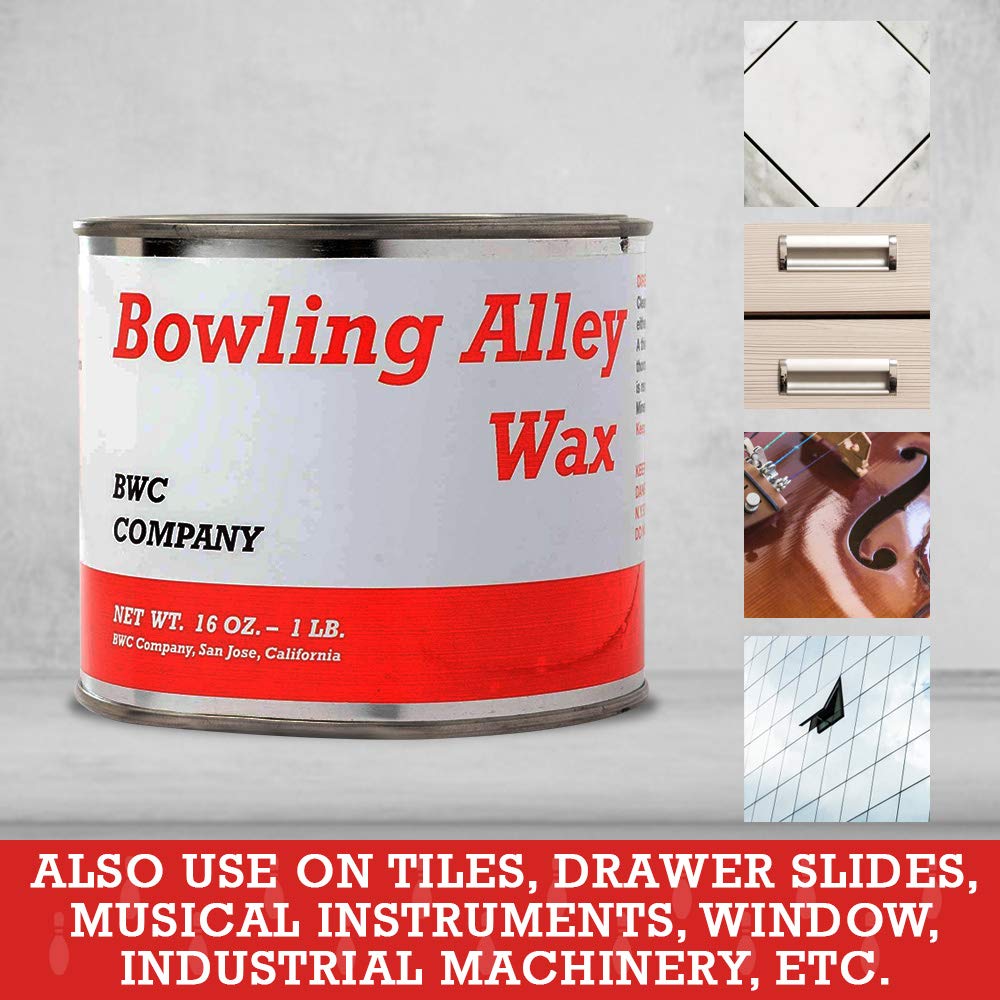 BWC Company, Bowling Alley Wax, Clear Paste, 16 oz. Can - Surface Protection Wax for Polishing & Cleaning