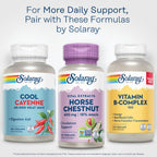 Solaray Horse Chestnut Extract 400 mg - Standardized to 72 mg Aescin - With 55 mg of Butchers Broom - Vein and Blood Circulation Supplements - Vegan, Non-GMO, 60-Day Guarantee, 60 Servings, 60 VegCaps