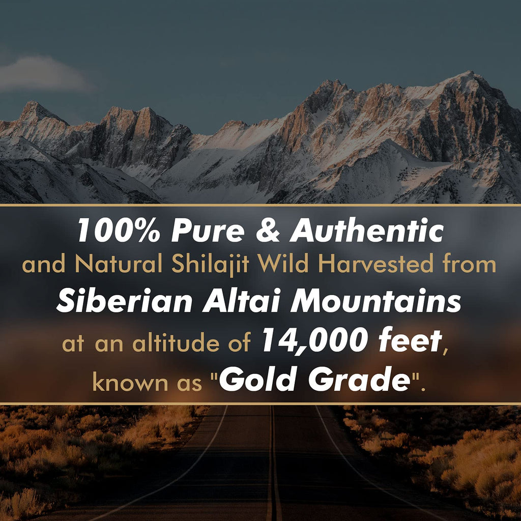 Shilajit Resin with Fulvic Acid & Trace Minerals, Original Siberian Shilajit Pure with 85+ Humic Acid Supplement Gel for Energy & Immune System - 100 Serving / 50g