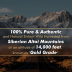 Shilajit Resin with Fulvic Acid & Trace Minerals, Original Siberian Shilajit Pure with 85+ Humic Acid Supplement Gel for Energy & Immune System - 100 Serving / 50g