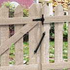 skysen 4 Pack 14" Fence gate Spring self Closing and Adjustable for Wooden or Vinyl Fence,Carbon Steel,Black(gate spring-14"-4)