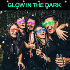 TURNMEON 20 Pack LED Glasses Halloween Party Favors 6 Colors Light Up