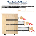 Ravinte 20 Inch Soft Close Drawer Slides 1 Pairs 2 Pack Black Full Extension Ball Bearing Drawer Glide Side Mount