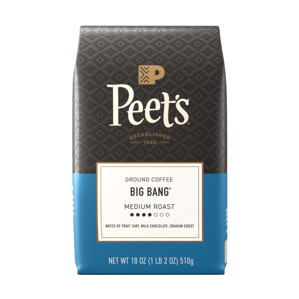 Peet's Coffee Ground Coffee Medium Roast, Big Bang, 18 Ounces