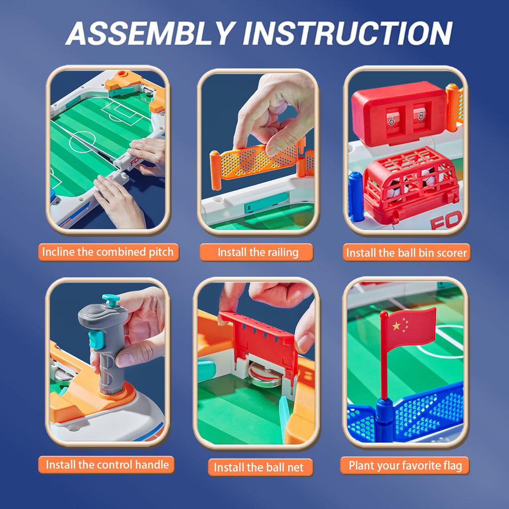 Mini Foosball Table Game for Kids Football Lover Ages 3-12 Board Games