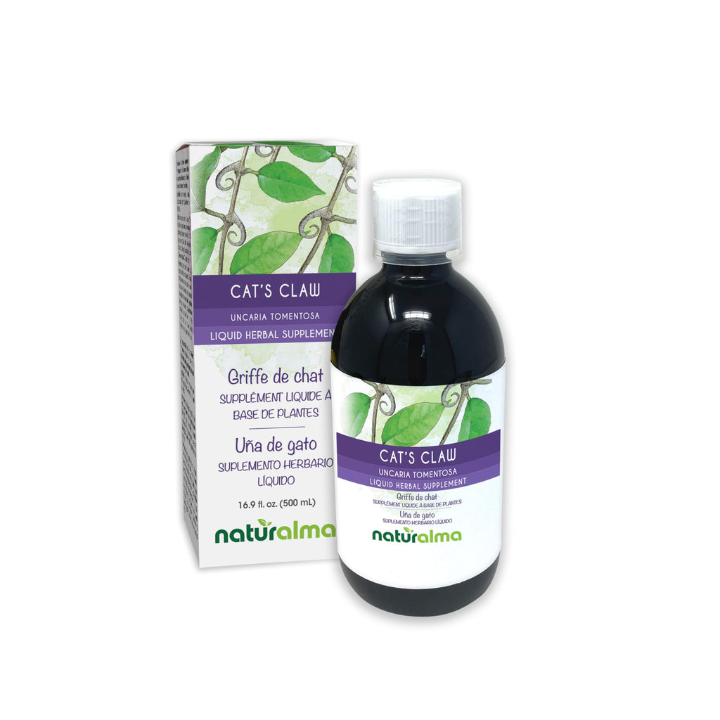 Naturalma Cat's Claw (Uncaria tomentosa) bark Alcohol-Free Tincture - 16.9 fl oz Liquid Extract in Drops - Herbal Supplement - Vegan