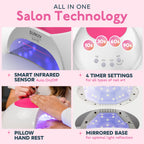 SUNUV UV Light for Gel Nail, Professional UV LED Nail Lamp SUN2C Rose