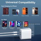 iPhone 18 Duo 17 16 Charger Fast Charging 10 FT Long iPhone USB C Charger