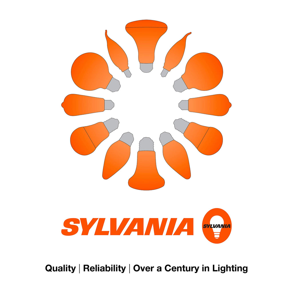 Sylvania Flood BR30 LED Light Bulb, 100W = 15.5W, Dimmable, 10 Year, 1450 Lumens, 2700K, Soft White - 6 Pack (41255)