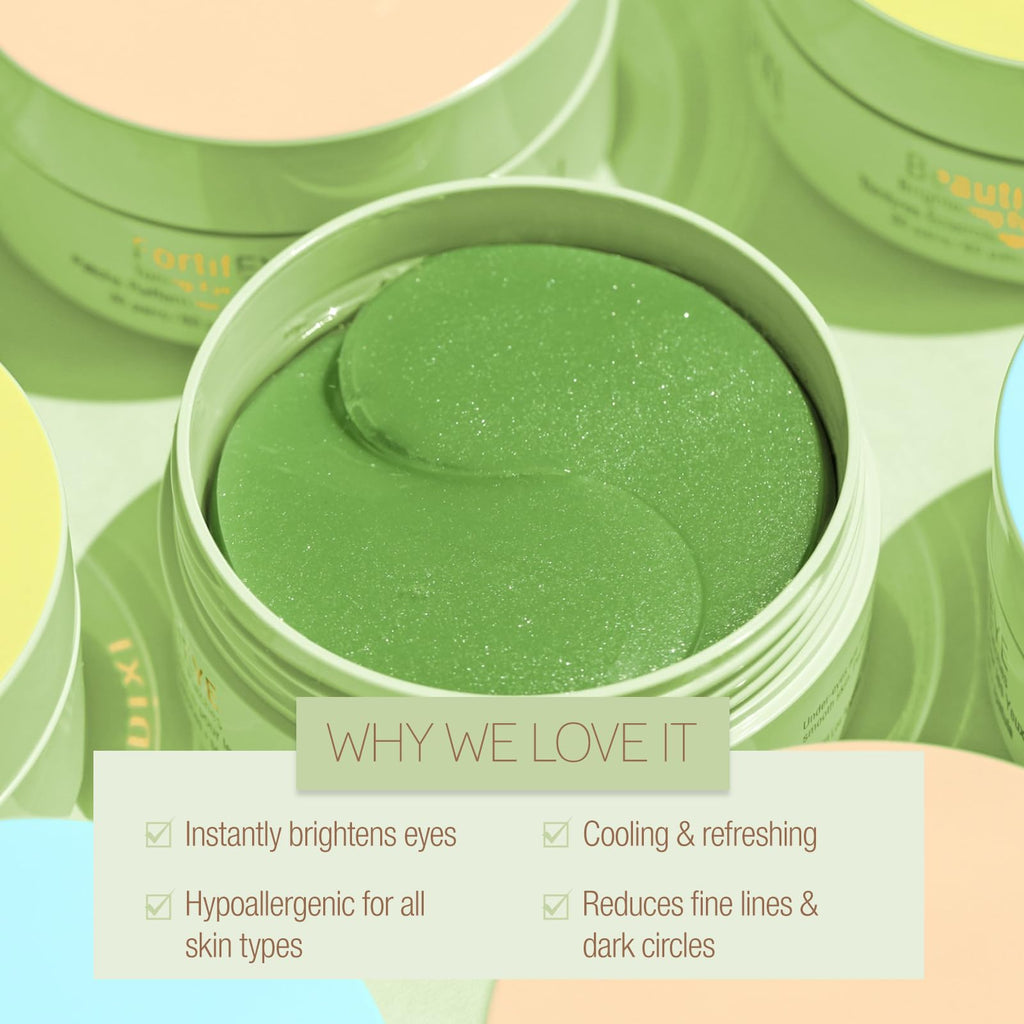 Pixi BeautifEYE Hydrogel Under-Eye Patches | Refreshing Eye Patches For Dark Circles | Brighten & Hydrate Under Eyes | 30 Pairs / 60 Patches