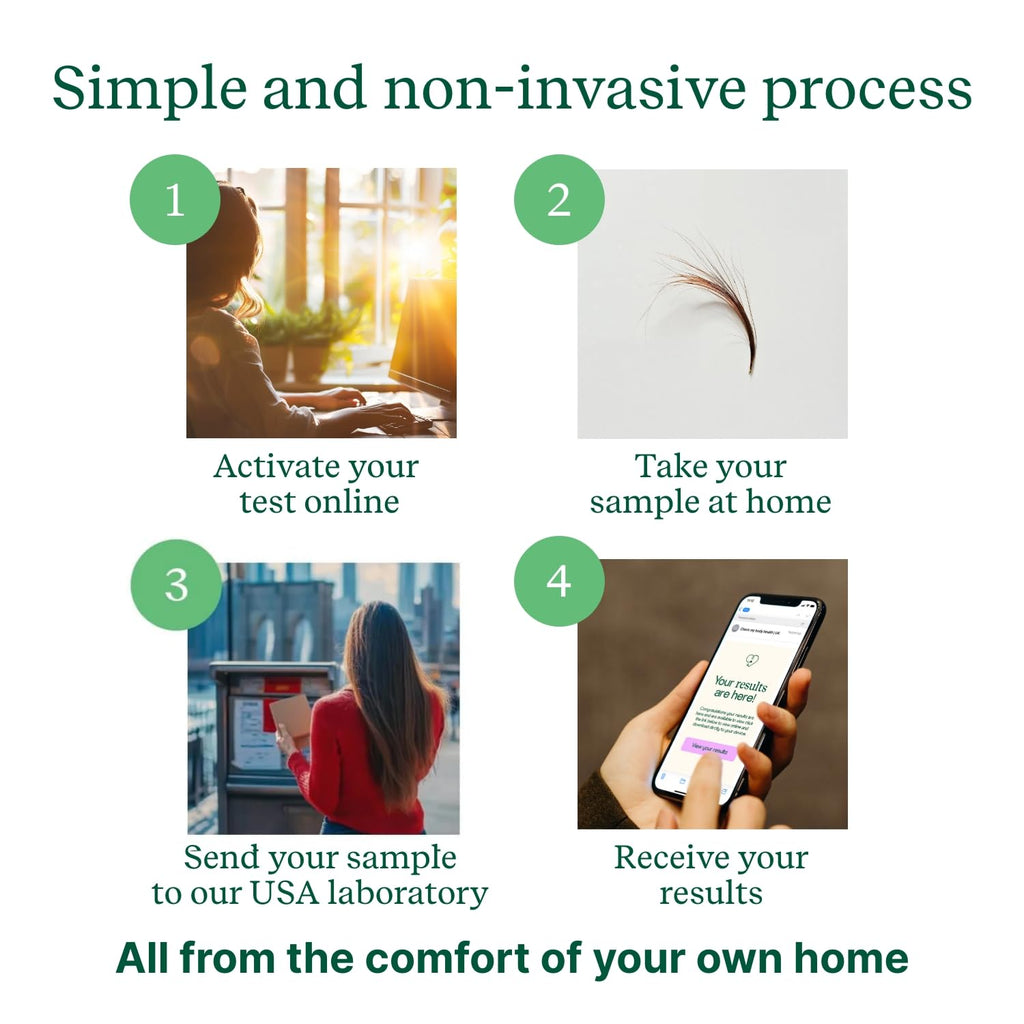 Check My Body Health 990 Items Complete Food Sensitivity Test Kit for Adults and Kids – Non-Invasive Food Intolerance Test Kit – At-Home Hair Sample Bioresonance Testing with Results in 3–5 Days
