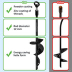 30 inch Ground Anchors Heavy Duty Screw in - Kit of 4 Fully Welded Earth Anchors - Long Spiral Tie Down Stakes for Swing Set Shed Trampoline Canopy Tree Tent - High Wind Anchor - Sand Auger Stake