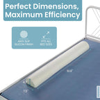 BANBALOO- Anti-Fall Safety Barrier for Adult or Elderly Bed/Portable Non-Slip Foam Rail, for Double Beds, Foldable and Articulated.