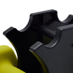 Amazon Basics Neoprene Dumbbell Hand Weights with Easy to Assemble Stand, 3 Pairs (3, 5, and 8 Pounds), Purple/Green/Yellow