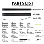 Auoace No Stud TV Wall Mount, Studless Drywall TV Hanger for 12-55 Inch TVs
