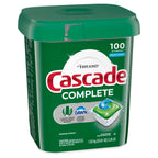 Cascade Complete Dishwasher Pods, Dishwasher Detergent, Dish Detergent Tab Tablets, Fresh, 100 Count (Packaging May Vary)