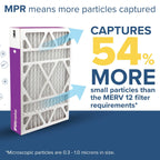 Filtrete 20x25x5 Air Filter MERV 12, MPR 1550 Certified Asthma & Allergy Friendly 1-Pack, Fits Trion AirBear, AC Furnace HVAC Filters, Pleated Electrostatic (Actual Size 19.56 x 24.13 x 4.75 in)