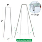 UNCO- Galvanized Landscape Staples 6 Inch, 200 Pack, Garden Staples, U-Shaped Landscape Pins for Weed Barrier Cover, Ground Cover
