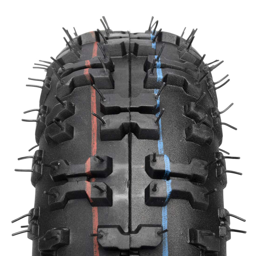 FVRITO 4.10-4 4.10/3.50-4 Tire with Inner Tube for Lawn Mowers Snow Blower
