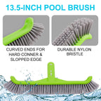 Sepetrel Deluxe Swimming Pool Cleaning Kit with Spa Jet Vacuum Cleaner,Brush, Semi-deep Skimmer Net & Adjustable 57.5-inch Pole,Ideal for Cleaning Above Ground,Inflatable Pools