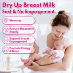 Jkrova Dry Up Breastmilk Fast, Dry Up Milk Supply, Stop Breastfeeding Products for Women, Stopper Pumping & No Engorgement, Fast Milk Flow Reduction, 90 Capsules