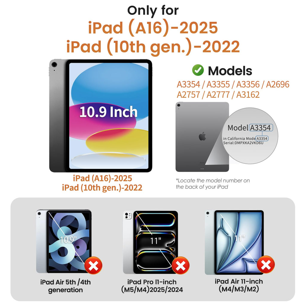 PandaShield 2 Pack for iPad 11th Gen A16/10th Gen 11/10.9" Screen Protector