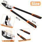 EWPJDK 3-Piece Loppers Hedge Shears Pruners Heavy Duty Combo Clippers