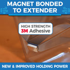 Eureka Air Under Furniture Magnetic Vent Extender, 1.5mm Thick Heavy Duty Premium Material, Fits Floor Registers 10" and 12" Wide, Adjusts from 17" to 33" Long (1-Pack)
