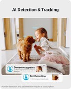blurams Security Camera, 2K Indoor Camera 360° Pet Camera for Home Security